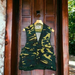 DUCK BAY Men’s Camo Hunting Vest Jacket Game Pouch Mesh Back Ammo Holder Sz L